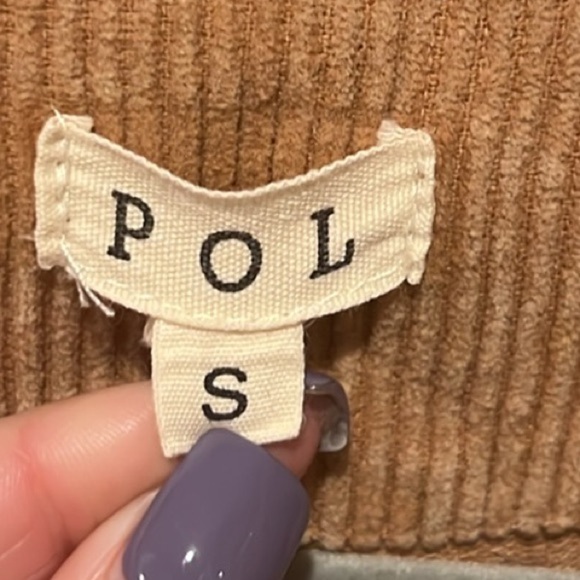 POL Teddy Bear Vintage tan corduroy jacket with raw edge Small NWT - Picture 6 of 9